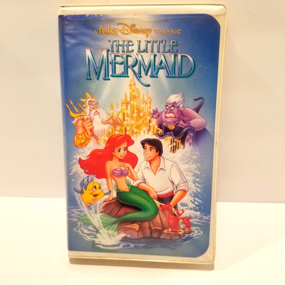 Rare Disney Little Mermaid Black Diamond Banned Cover VHS